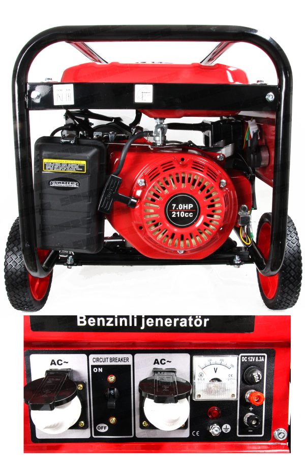 Swazer Benzinli Jeneratör 7HP 4 Zamanlı 210cc Marşlı - Görsel 3