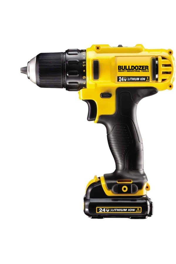 Bulldozer 24V  Çift Akülü Şarjlı Vidalama Matkap - Görsel 2