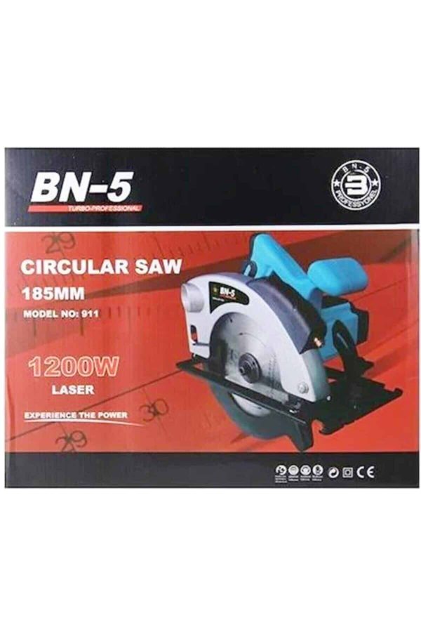 BN5 Kablolu Lazerli Sunta Daire Testere 1200W 185mm - Görsel 2