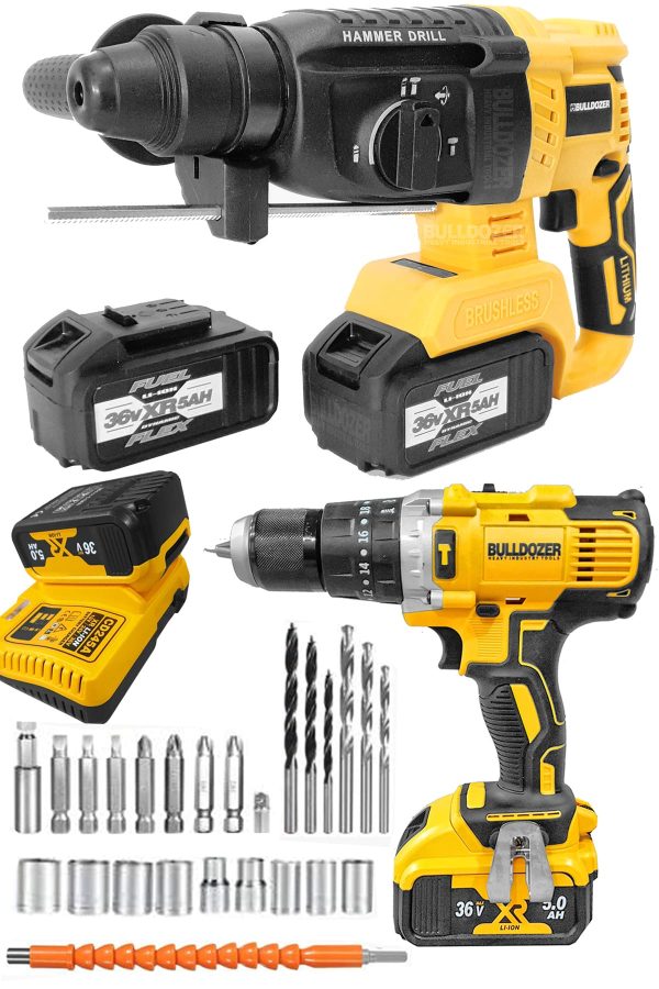 Bulldozer 2 Makine Kömürsüz Kırıcı Delici Xfuel Vidalama - Görsel 5