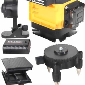 Bulldozer 3D 12 Çizgili Şarjlı Otomatik Lazer Hizalamalı 360 Derece Lazerli Çift Akülü