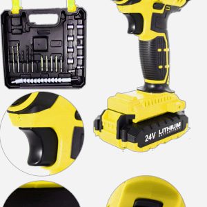 Bulldozer Çift Akülü vidalama Darbeli matkap Reddrag 24v