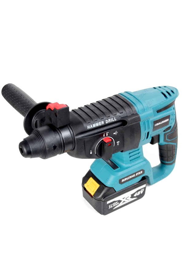 Bulldozer Kömürsüz Motor 48v Tek Akülü Kırıcı Delici 26mm - Görsel 2