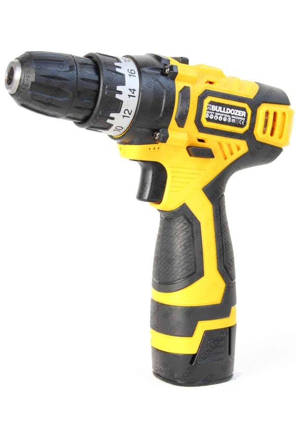Bulldozer Pro12W  Kömürsüz Çift Bataryalı Şarjlı Pil Seviye Gösteren Akülü Vidalama Matkap - Görsel 4