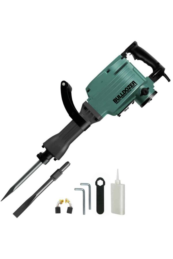 Bulldozer 16 KG 2800w Profesyonel 65mm Büyük Tip Kırıcı 48J Uç Hediyeli Çelik Çantalı - Görsel 4