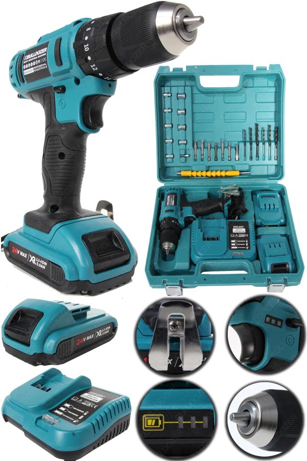 Bulldozer Pro Şarjlı Avuç Taşlama + B-Force Şarjlı Vidalama - Görsel 5