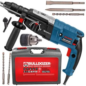 Bulldozer Çantalı Kırıcı Delici 3200w HGB 26mm Kırıcı 5 Parça SDS Uç Seti Hediyeli