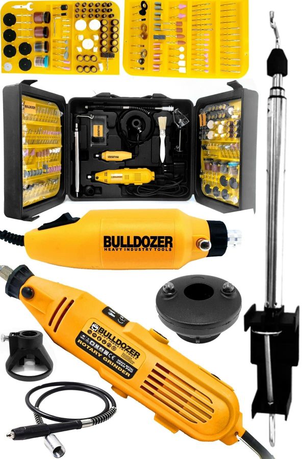 Bulldozer Pro Çift Gravür 450w Kalıpçı Taşlama 450 Parça