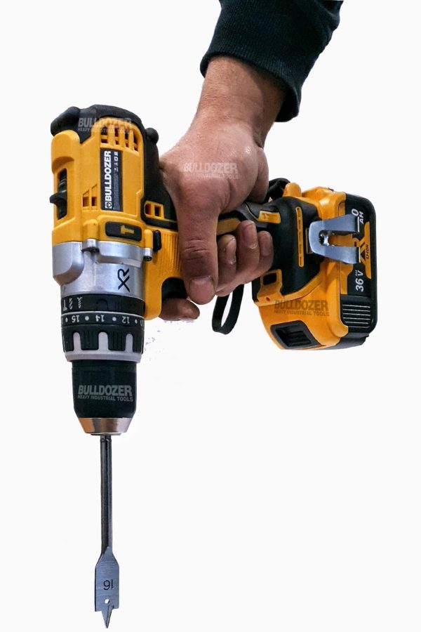 Bulldozer XR 36v 5ah Darbeli Metal Korumalı Madren Çift Akülü Şarjlı Vidalama Matkap 35 Parça ADP - Görsel 4