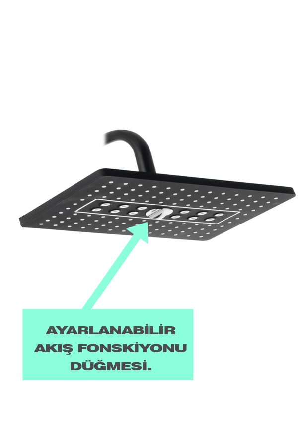 Elegant Lüx  Banyo Robot Yağmurlama Tepe Duş Başlığı Seti - Görsel 3