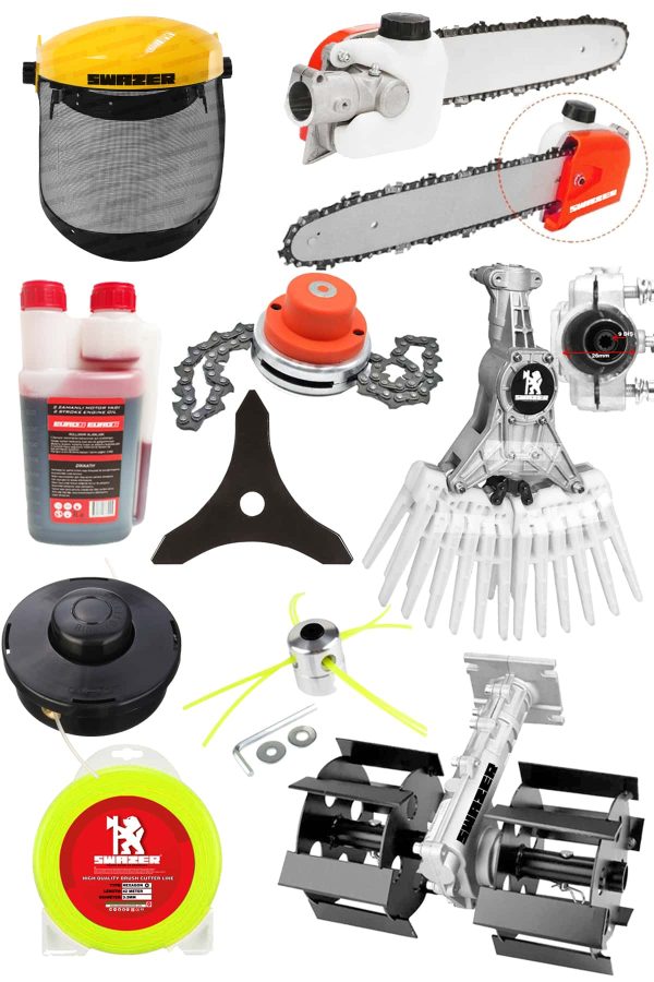 Swazer S11PRO Benzinli Sırt Tırpan Çim Biçme 11 APARAT SET - Görsel 2