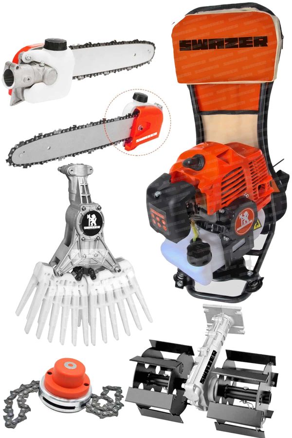 Swazer S11PRO Benzinli Sırt Tırpan Çim Biçme 11 APARAT SET - Görsel 3