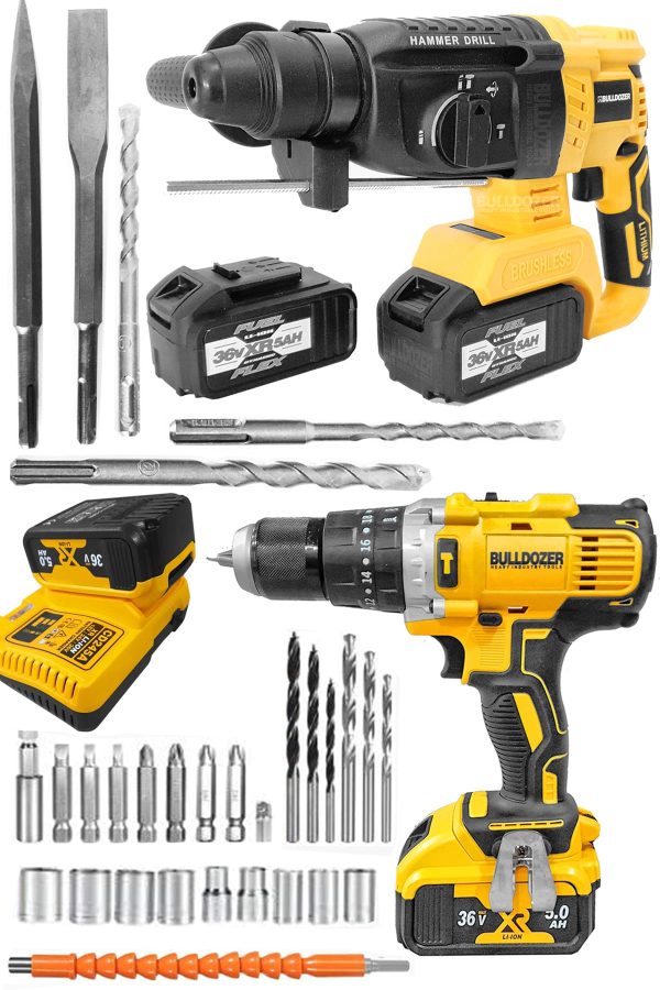 Bulldozer 2 Makine Kömürsüz Kırıcı Delici Xfuel Vidalama