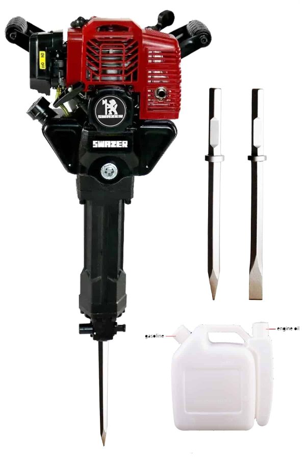 Swazer 6 Hp Benzinli Kırıcı 24kg 2T Motorlu Kırıcı 3 Uç Set - Görsel 5