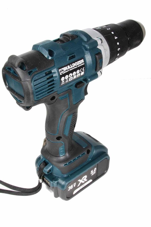 Bulldozer Darbeli Akülü Matkap 13mm Metal Mandren Çift Akülü - Görsel 3
