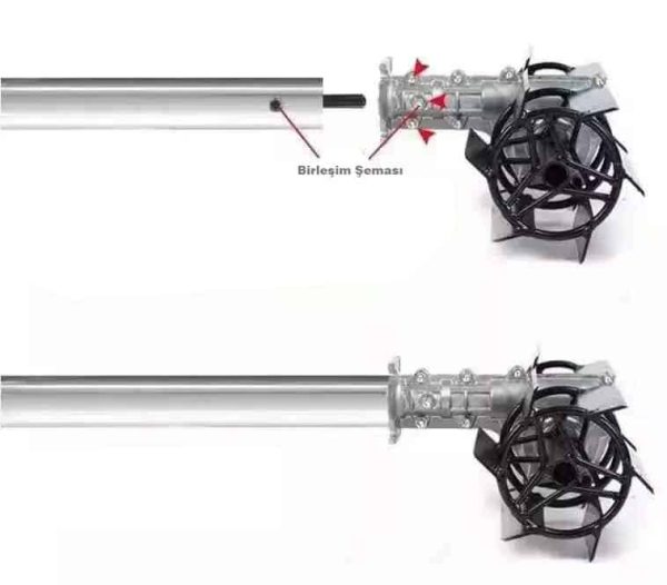 Swazer Çapamax Çapalama Aparatı Eğilmez Bıçak 26mm 9 Diş - Görsel 2