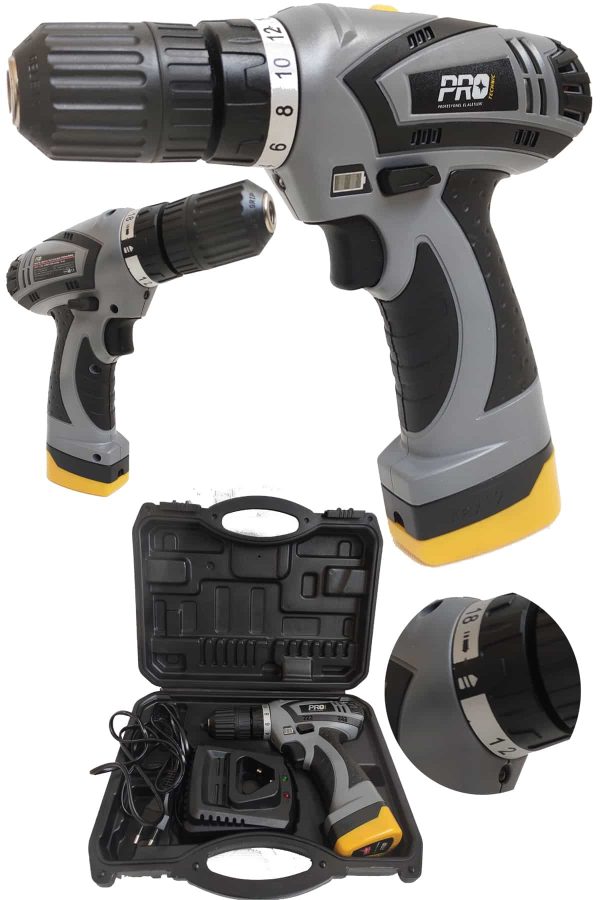 Pro Technic li-ion Tek Akülü Vidalama Matkap
