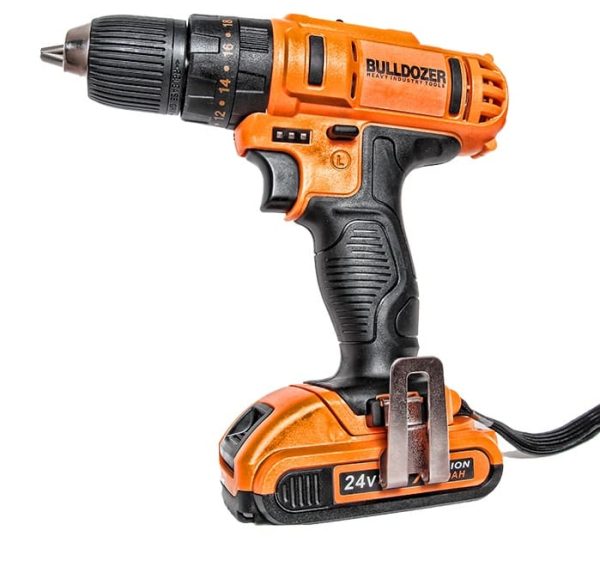 Bulldozer XR-TİTAN 24 V 5 Ah Darbeli Çift Akülü Şarjlı Vidalama Matkap + 27 Parça Titan Usta Seti - Görsel 9