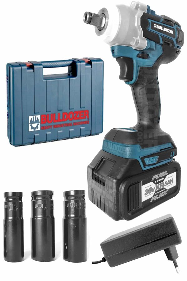 Bulldozer Kömürsüz Motor Somun Sıkma 36v Şarjlı  Tek Akülü SET