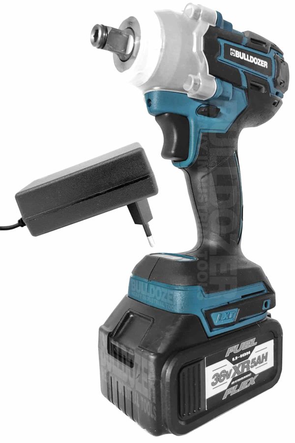 Bulldozer Kömürsüz Motor Somun Sıkma 36v Şarjlı  Tek Akülü SET - Görsel 5