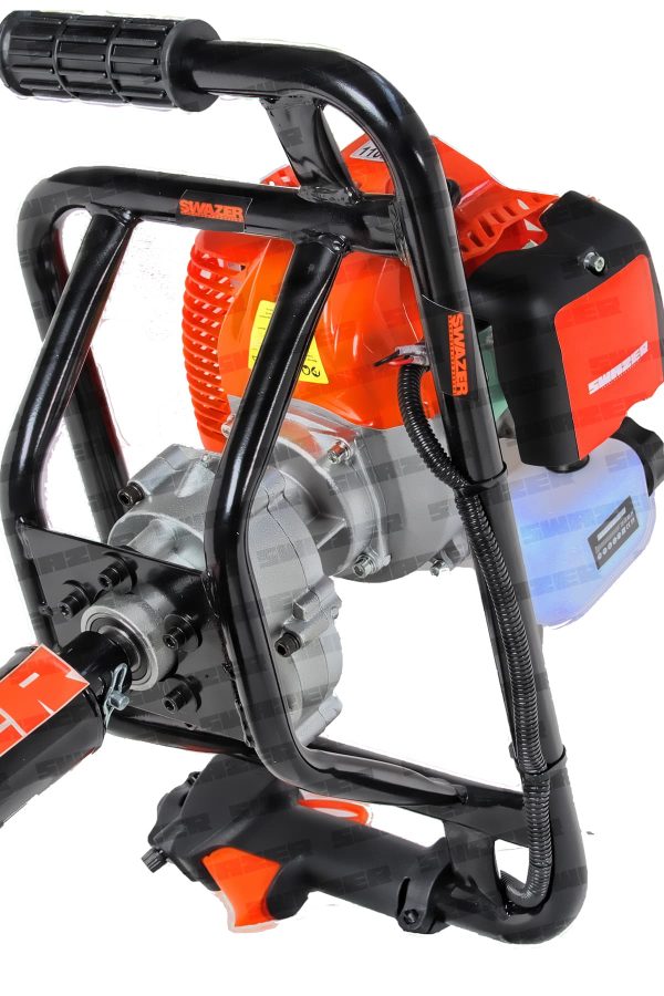 Swazer Benzinli Toprak Burgu Makinesi 25cm Delme Ucu - Görsel 3