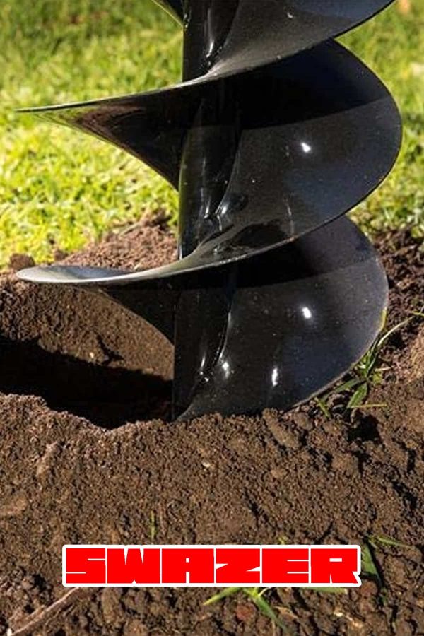 Swazer Benzinli Toprak Burgu Makinesi 25cm Delme Ucu - Görsel 8