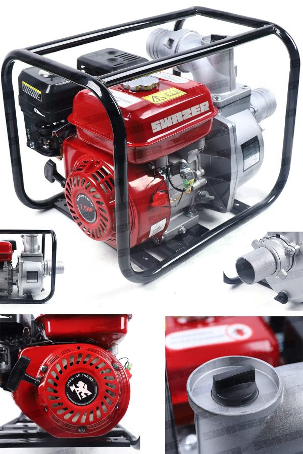 Swazer Yüksek Basınçlı Benzinli Su Motoru 7Hp 3inç