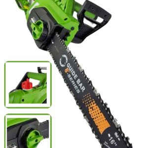 Pro1800 Elektrikli Hızar Testere Ağaç Odun Kesme Budama Testeresi Motoru 40cm Pala