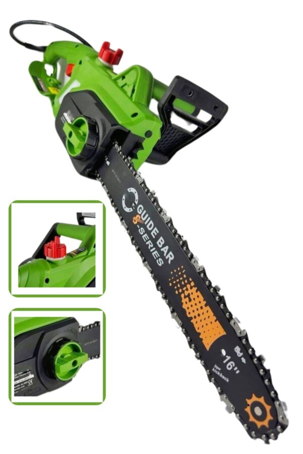 Pro1800 Elektrikli Hızar Testere Ağaç Odun Kesme Budama Testeresi Motoru 40cm Pala