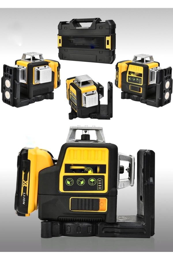 BULLDOZER 598vf Çift Akülü 12 Köşe 360° Otomatik Hizalamalı Lazer Metre Hizalama Yeşil Çizgili Lazer Hizalama - Görsel 2