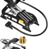 BULLDOZER 890P Çift Piston 160 Psi Bisiklet Motor Tekeri Şişme Havuz El ve Ayak Hava Pompası