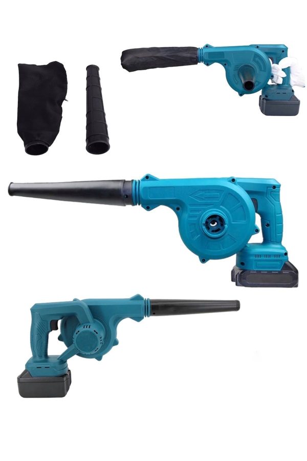 BULLDOZER 128Vf 7 Kademeli Hız Ayarlı Tek Bataryalı Şarjlı Hava Üfleyici Ve Toz Toplayıcı Güç Çekme Makinesi
