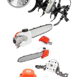 BULLDOZER Süper 4'lü Set Zinçirli Dal Budama- Çapalama Aparatı -zinçirli Başlık- Disk Çim Biçme 26mm Uyumlu