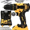 BULLDOZER 598vf Metal Şanzuman Çift Akülü 84 Parça Şarjlı Matkap Akülü Vidalama