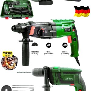 BULLDOZER Profesyonel 3900F 3'Lü Set 2-28 Hilti Matkap + 13 MM Darbeli Matkap Vidalama + 115 mm Taşlama Spiral