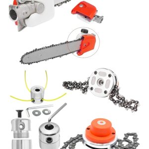 BULLDOZER Süper 3'lü Set Zinçirli Dal Budama -zinçirli Başlık- Örümcek Başlık Çim Biçme 28mm Uyumlu