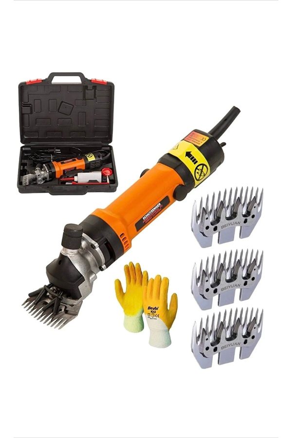 BULLDOZER German Desing 4200w Metal Şanzuman Profesyonel Koyun Kırpma Beiyuan 4 Tarak 4 Bıçaklı