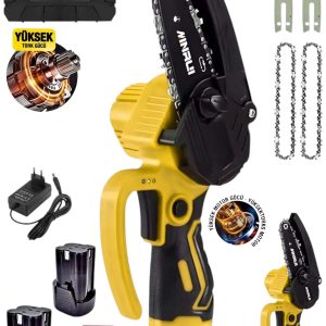 BULLDOZER 999Vf ŞARJLI AĞAÇ DAL BUDAMA MAKİNASI ZİNÇİRLİ TESTERE ÇELİK ŞANZUMAN ARMUT BATARYA X PRO MOTOR