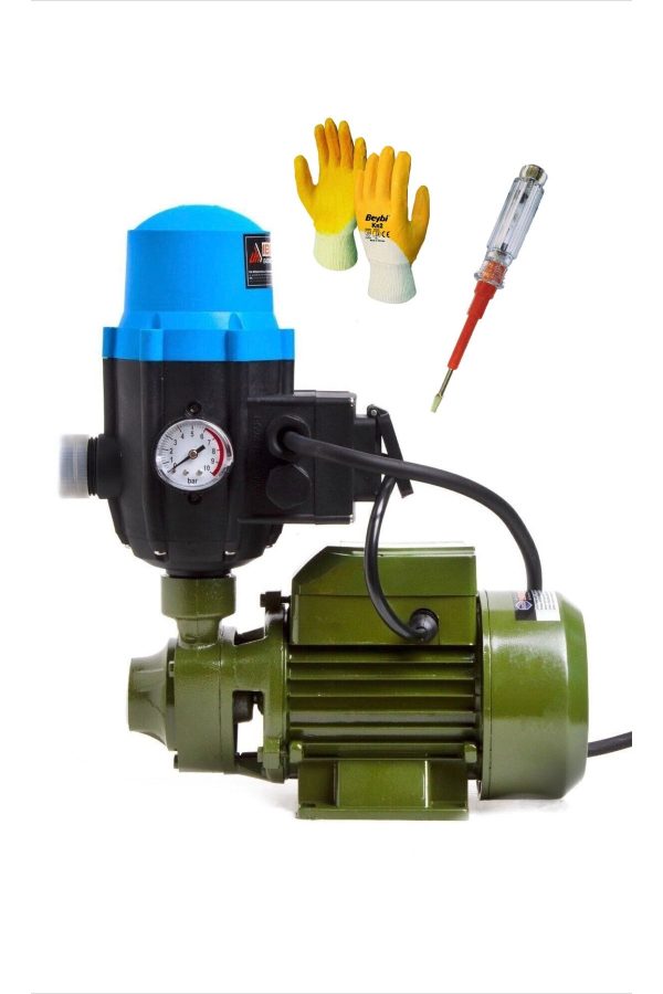 BULLDOZER Germany Qb60 Set Hidrofor Otomatik Su Pompası 0.75 Hp 0.55 Kw Hidrofor Set Pompa 2 Kat 30 Metre Dik