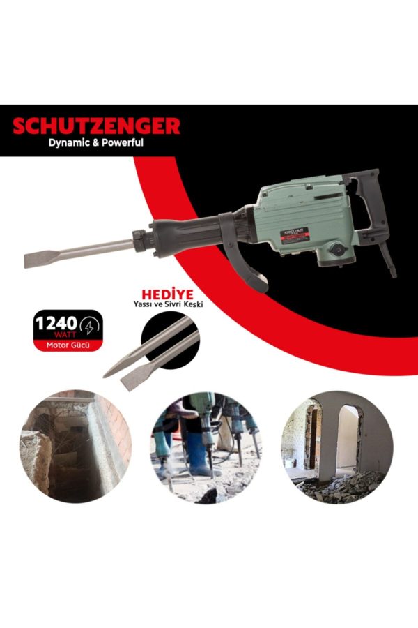 BULLDOZER 16 Kg 1400 Watt Sds Max Kırıcı Hilti Matkap Kırıcı Hilti Z1g-zt-65 65 Mm Hilti