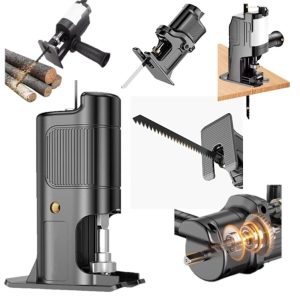 BULLDOZER Şarjlı - Elektrikli Matkap Pistonlu Jig Testere Aparatı Ağaç Metal Işleme Adaptör