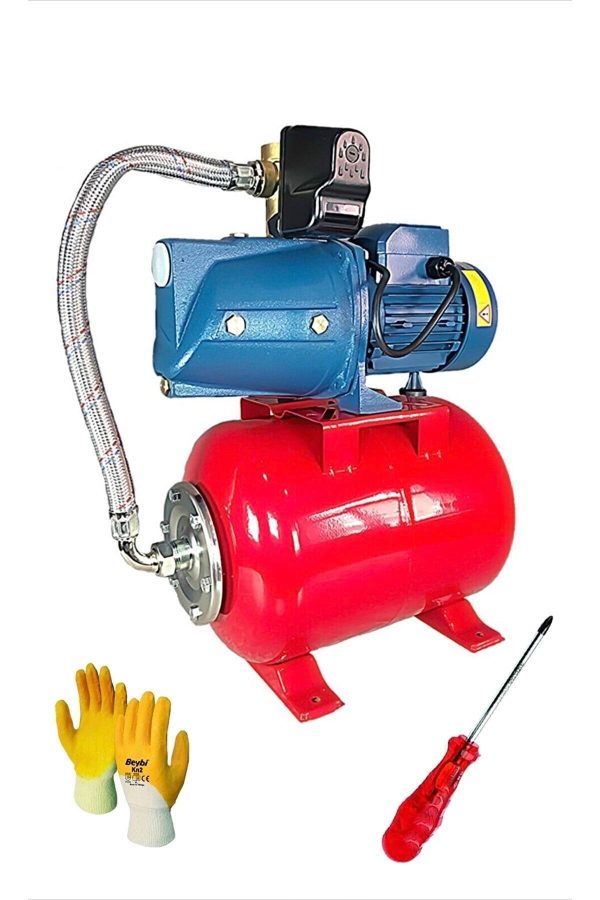 BULLDOZER 1.5 Hp 1" Jet Pompalı 50 Litre Tanklı 5 Kat 5 Daireye Yeterli Paket Hidrofor