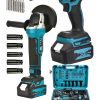 BULLDOZER Germany 2'li Set 598vf Şarjlı Taşlama Şarjlı Somun Sıkma Sökme Matkap - Görsel 2