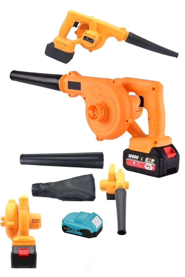 BULLDOZER 128Vf 7 Kademeli Hız Ayarlı Tek Bataryalı Şarjlı Hava Üfleyici Ve Toz Toplayıcı Güç Çekme Makinesi
