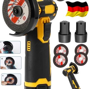 BULLDOZER F850 Çift Bataryalı Açılı Şarjlı Avuç Taşlama Demir Kesme Bakır Sargı Makinası Germany Seri