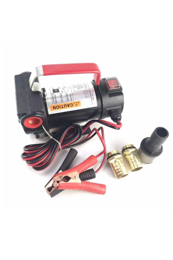 BULLDOZER 12v Bakır 600w Kendinden Emişli Paslanmaz Gövde Taşınabilir Yakıt Yağ Aktarma Mazot Pompası G-12w