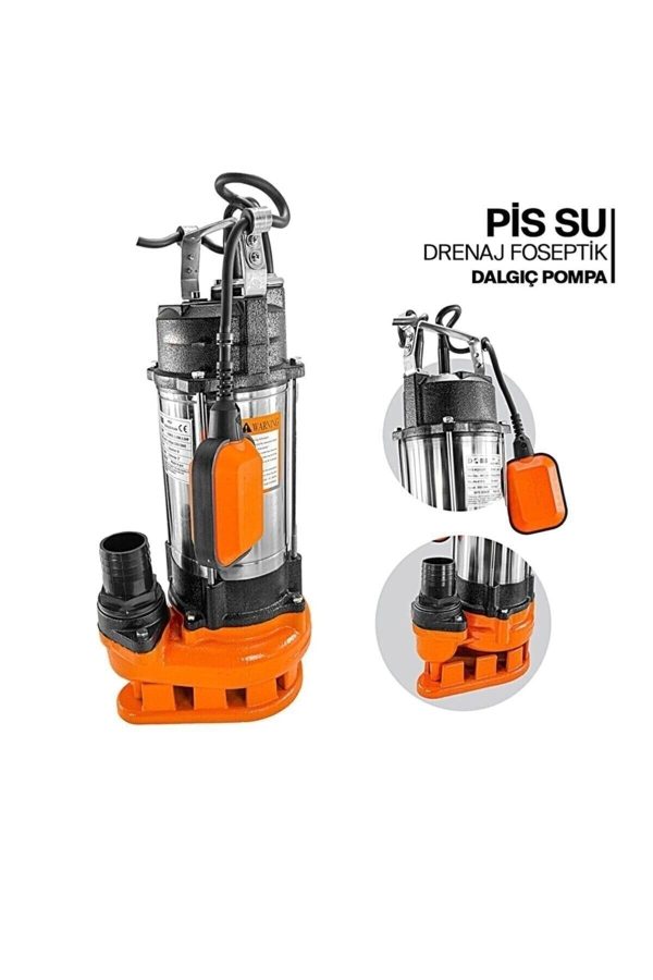 BULLDOZER V250F Foseptik Dalgıç Pompa Kirli Su Pompa Şamandıralı - Görsel 3