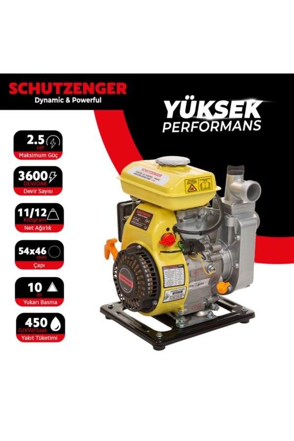 BULLDOZER Sc-25a Benzinli Su Pompası 1 Inc 2,5 Hp Benzinli Su Motoru - Görsel 2