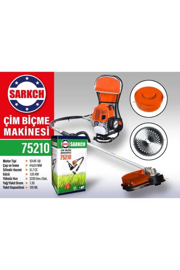 BULLDOZER 2.5 Hp X-torq Teknology Sırt Tipi Motorlu Ot Biçme Çalı Tırpanı Çim Biçme Makinesi - Görsel 2