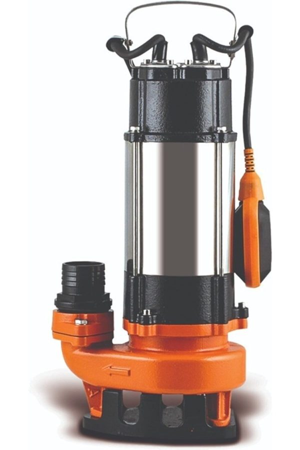 BULLDOZER  5 Hp Drenaj Logar Atık Dalgıç Su Pompası Motoru Bıçaklı Parçalayıcı V 750df - Görsel 2